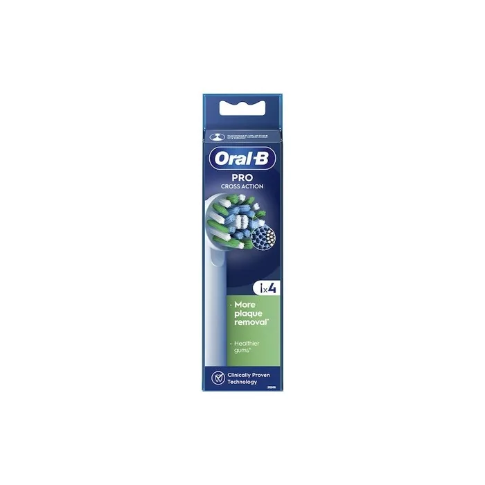 Oral B Cross Action Spare Parts 1x4 - Essential Oral Care Replacement Heads
