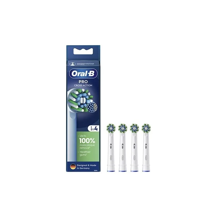 Oral B Cross Action Eb50 Replacement Brush Heads 4 Pieces