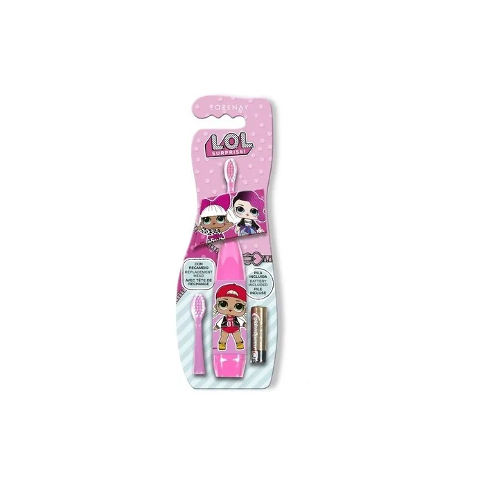 Lol Surprise Battery Operated Electric Toothbrush For Kids. Includes 2 Brush Heads
