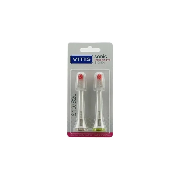 Vitis Spare Part Electric Toothbrush For Delicate Gums 2 Units