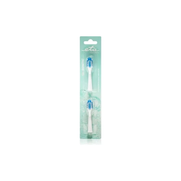 Eta Toothbrush Replacement Heads For 0709 White 2 Brush Heads Included