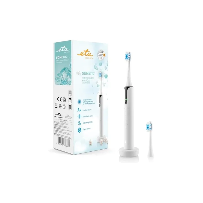 Eta Electric Sonic Toothbrush with 5 Cleaning Modes Up To 40,000