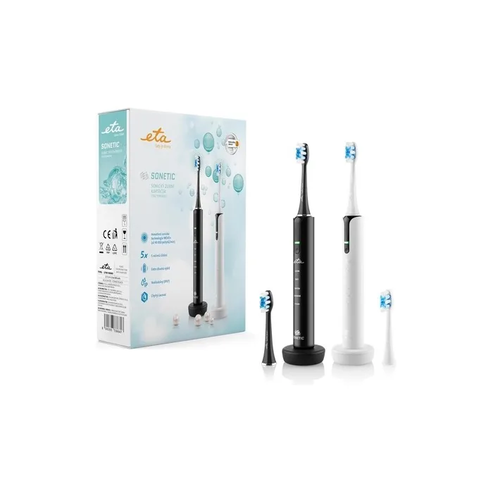 Eta Sonic Toothbrush Set - 2 Electric Sonic Toothbrushes