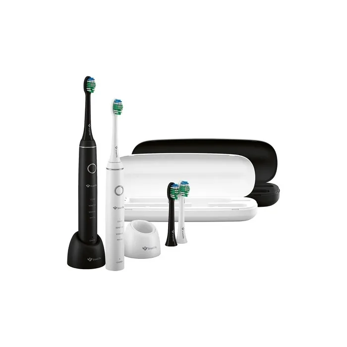 TrueLife SonicBrush Compact Duo Set with 2 Sonic Brushes - 4 Cleaning Modes, 70,000 Movements per Minute