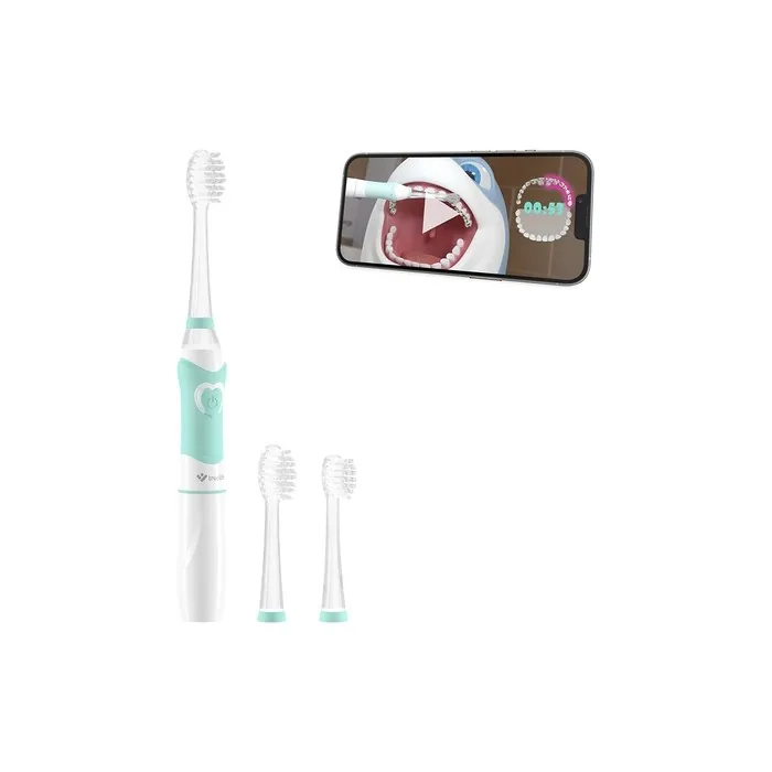 TrueLife SonicBrush Kid G Sonic Toothbrush for Kids 5-9 Years with Timer, Soft Bristles, LED Light, Compact Design and 30 Animal Stickers