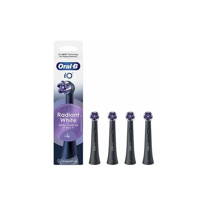 Oral-B iO Radiant Replacement Brush Heads White and Black