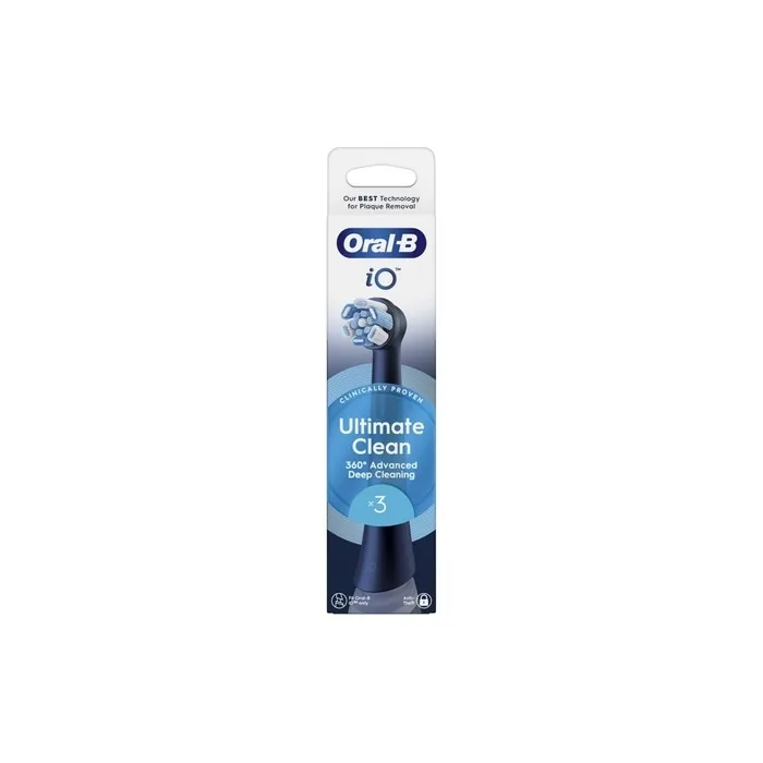 Oral B Io Series Ultimate Clean Replacement Brush Heads - Black - 3 Count