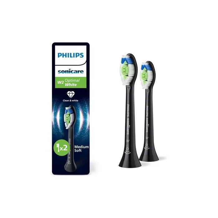 Philips Sonicare W2 Optimal White Genuine Replacement Toothbrush Heads Black