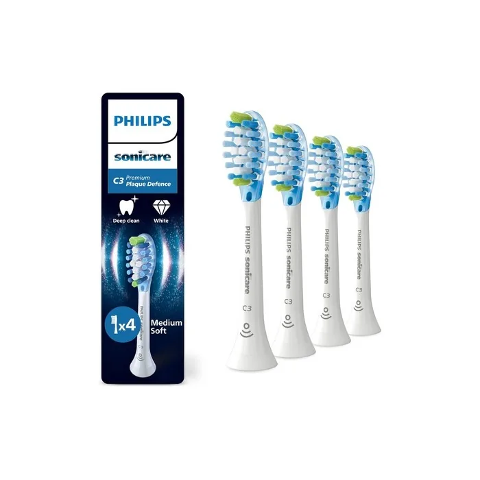 Philips Sonicare C3 Premium Plaque Defense Original Replacement Brush Heads White