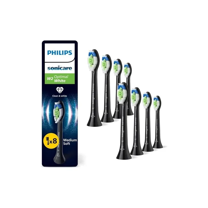 Philips Sonicare W2 Optimal White Genuine Replacement Toothbrush Heads Black