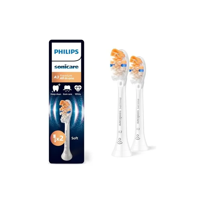 Philips Sonicare A3 Premium All-In-One Genuine Replacement Toothbrush Heads