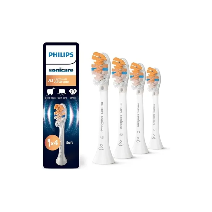 Philips Sonicare A3 Premium All-In-One Genuine Replacement Toothbrush Heads