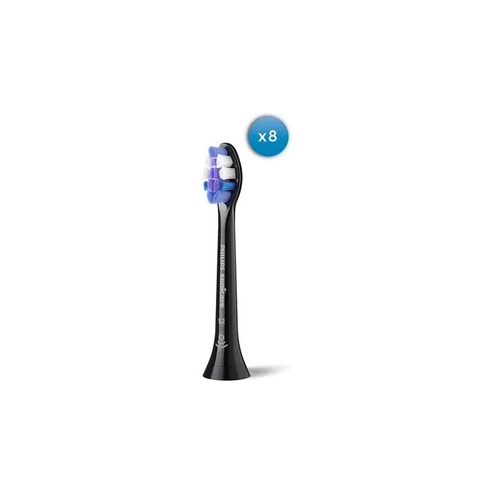 Philips Sonicare Sensitive Electric Toothbrush Black 8 Pieces