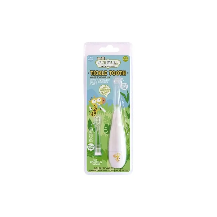 Jack N' Jill Kids Tickle Tooth Sonic Electric Toothbrush with LED Brush Head and Timer