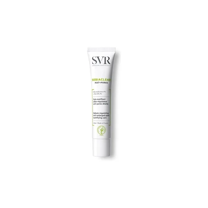 Svr Sebiaclear Mat+Pores Mattifying Cream 40ml - Regulates Sebum Production And Tightens Pores