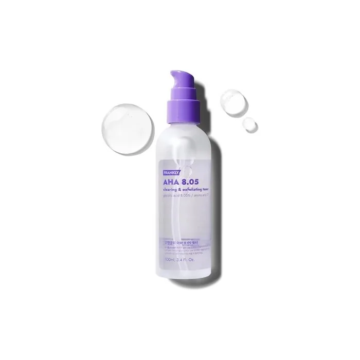 Frankly AHA 8.05% Toner Pore-Refining Exfoliator with Glycolic Acid 17 Amino