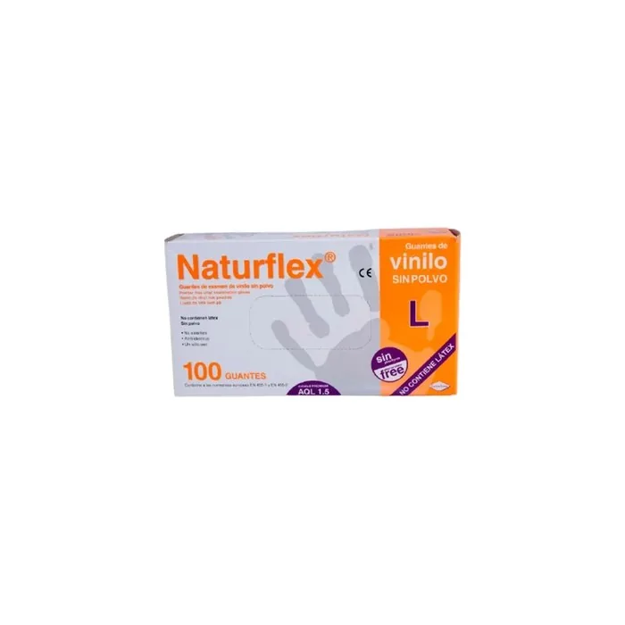 Naturflex Naturflex Vinyl Gloves Size Medium With 100 Count