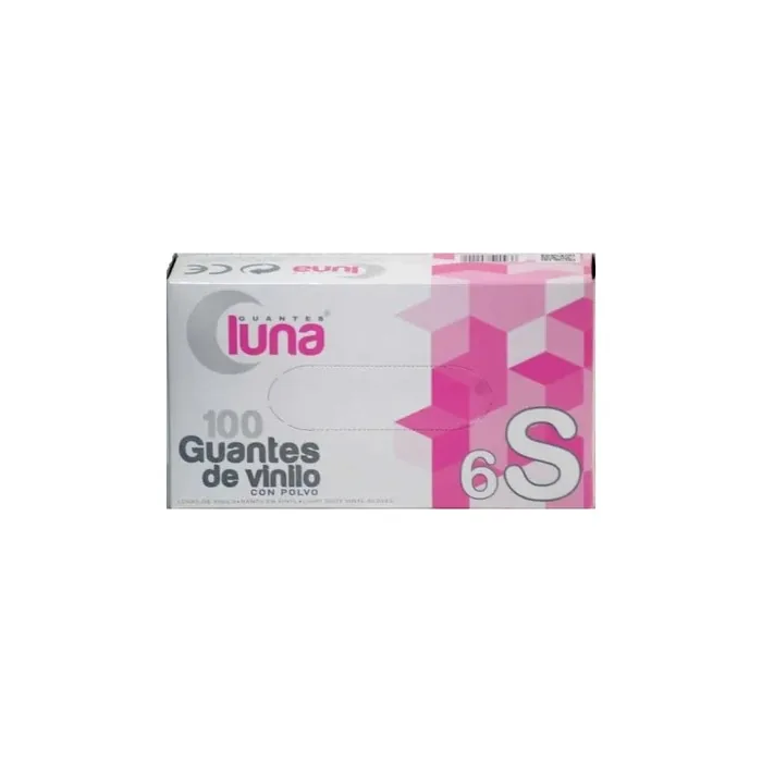 Guantes Luna Luna Vinyl Gloves Size S 100 Units