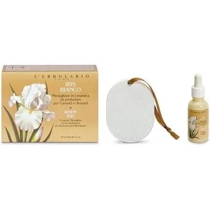 L'Erbolario Ceramic Medallion White Iris 30ml