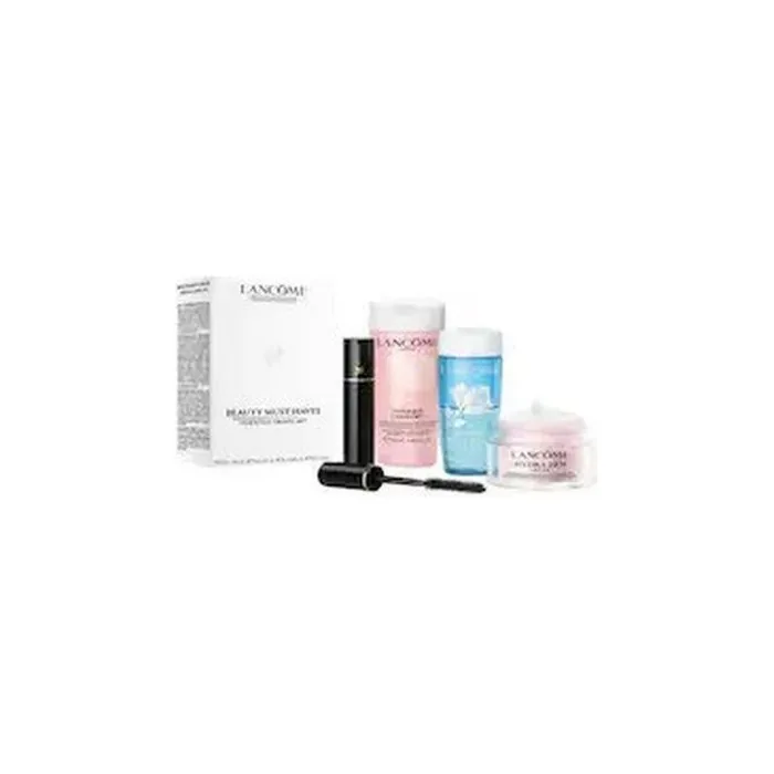 Lancome Anti Stress Cream Spf15 15ml, Confort Tonique 50ml, Bi-Facil Make-Up Remover 30ml, Mascara N01 Black 2ml Set