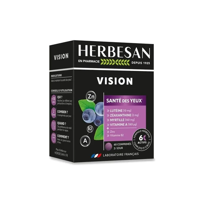 Herbesan Vision Eye Health with 6 Active Ingredients for Complete and Targeted Action