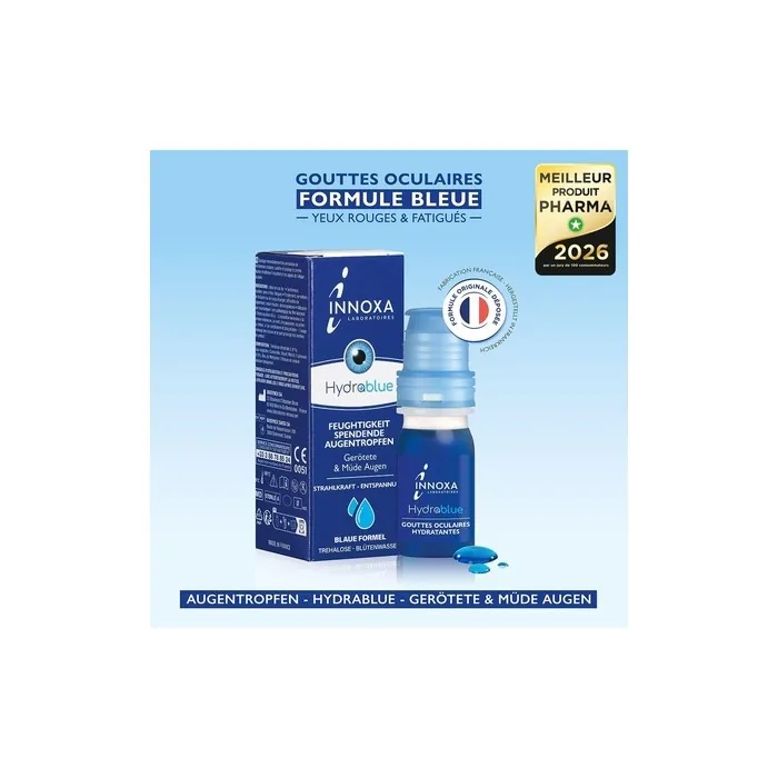 Innoxa Laboratoires Blue Formula Eye Drops for Whitening the Whites of the Eyes