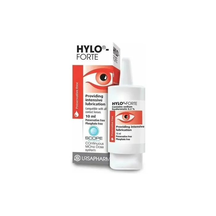 HYLO Forte Preservative Free Lubricating Eye Drops for Severe and Persistent Dry Eyes 10ml