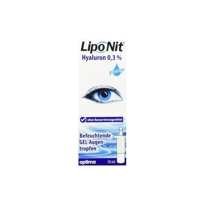 Liponit Eye Drops Gel Pump 0.3% Hyaluron 10ml