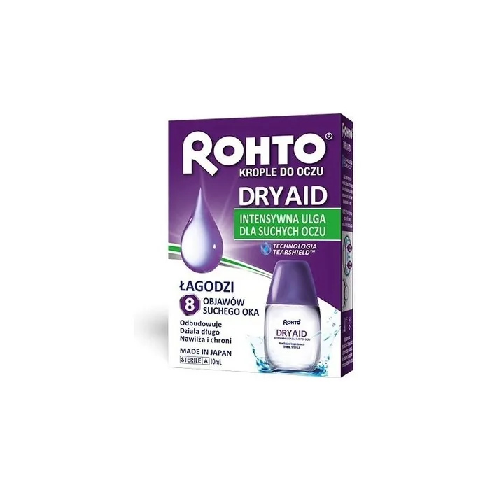 Rohto Dry Aid Eye Drops, 10 Ml - Long-Term Validity