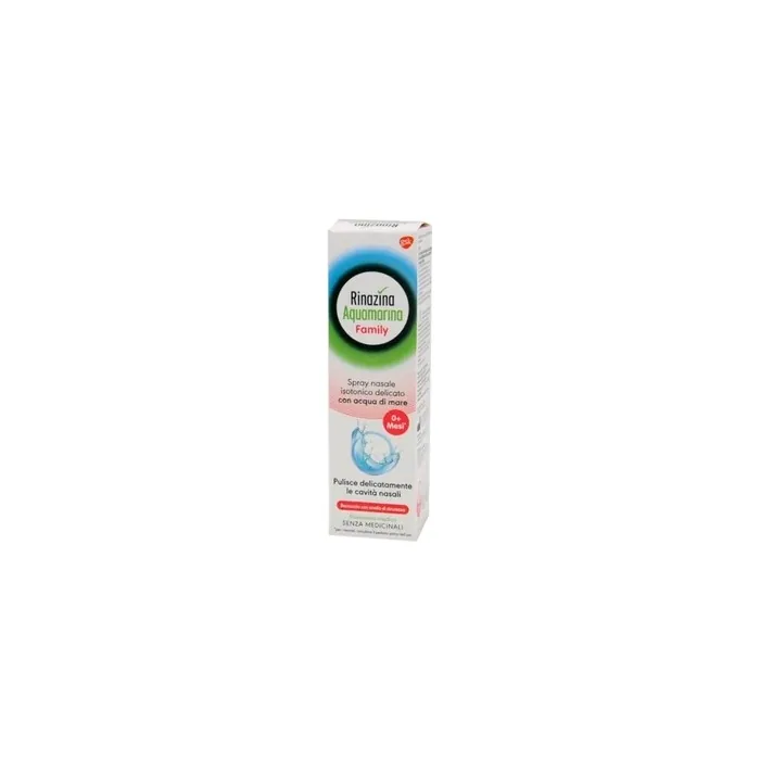 Glaxosmithkline Rinazina Aquamarina Isotonic Nasal Spray Family 100 Milliliters
