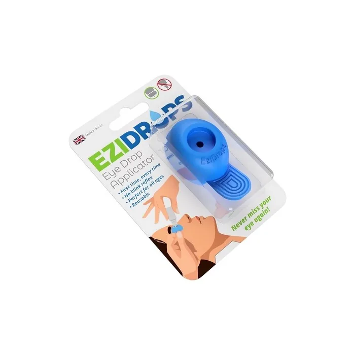 EziDrops Eye Drop Dispenser Aid Easy Eye Drop Applicator for Wide Head Bottles Safe and Easy Vision Care
