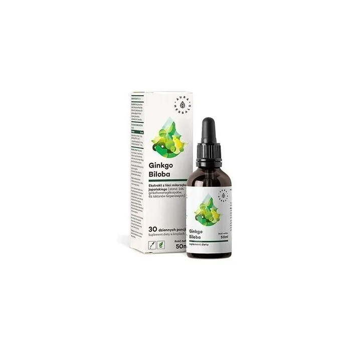 Aura Herbals Ginkgo Biloba Japanese Ginkgo Extract 50:1 50ml Drops