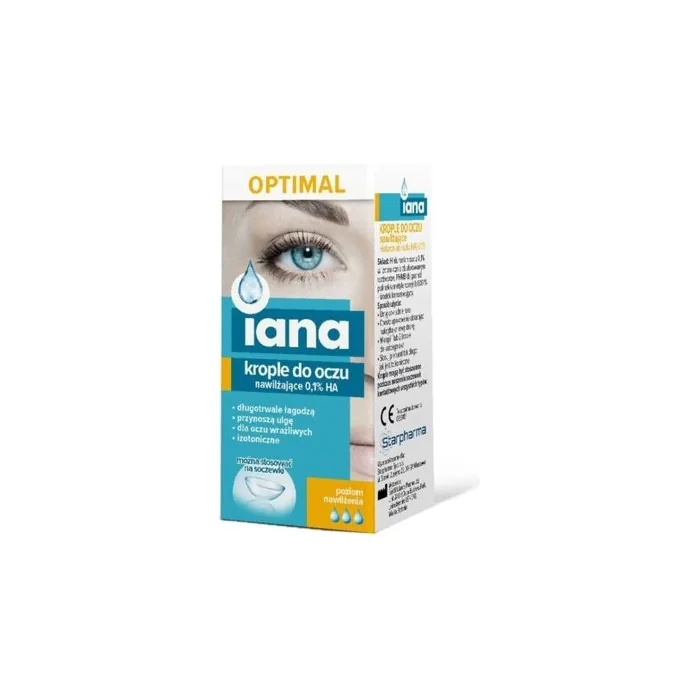 Iana Optimal Moisturizing Eye Drops 0.1% HA 10ml