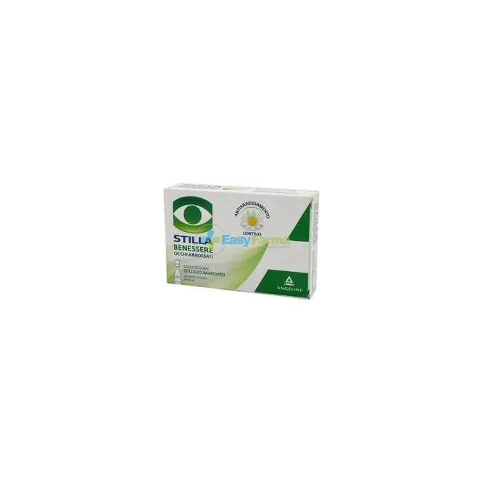 Angelini Stilla Wellbeing Red Eyes Eye Drops 10 Sterile Ampoules