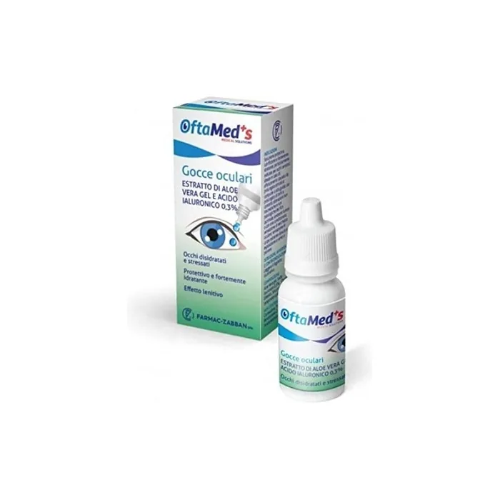 Oftamed Eye Drops with Aloe Vera Extract and Hyaluronic Acid 10ml