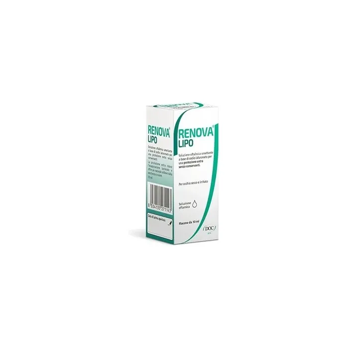 Doc Generici Renova Lipo Eye Drops Lacrimal Substitute Based On Hyaluronic Acid 04 And Lipids 10ml