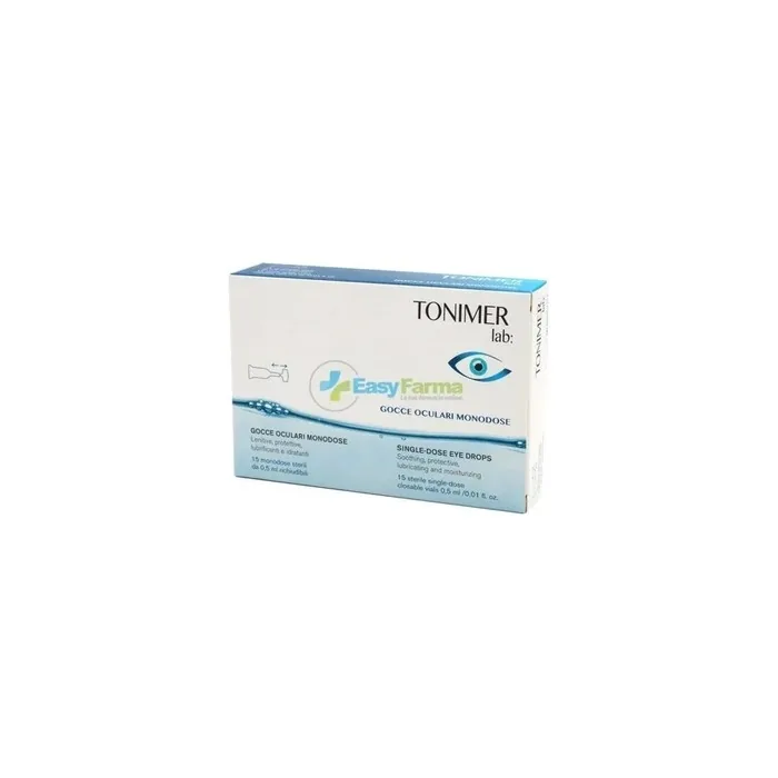 Istituto Ganassini Tonimer Lab Eye Drops Single Dose 15 Vials Of 05 Milliliters