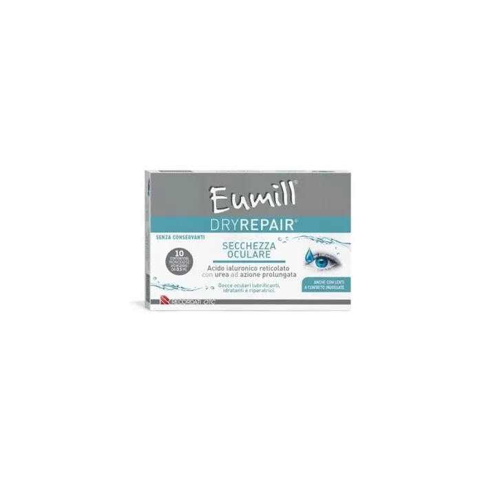 Recordati Eumill Dryrepair Ocular Dryness 10 Single Dose Containers Of 05 Milliliters