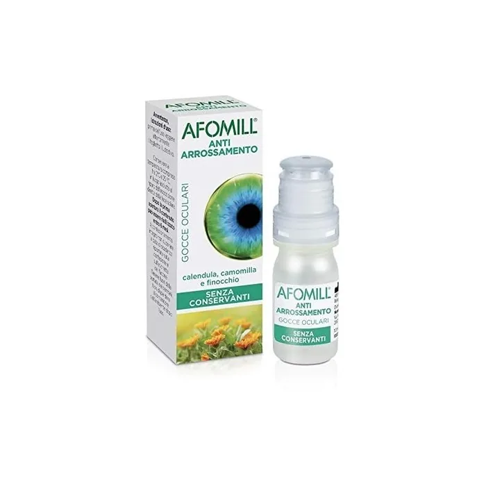 Afomill Eye Drops Redness Relief with Calendula, Chamomile, and Fennel 10ml