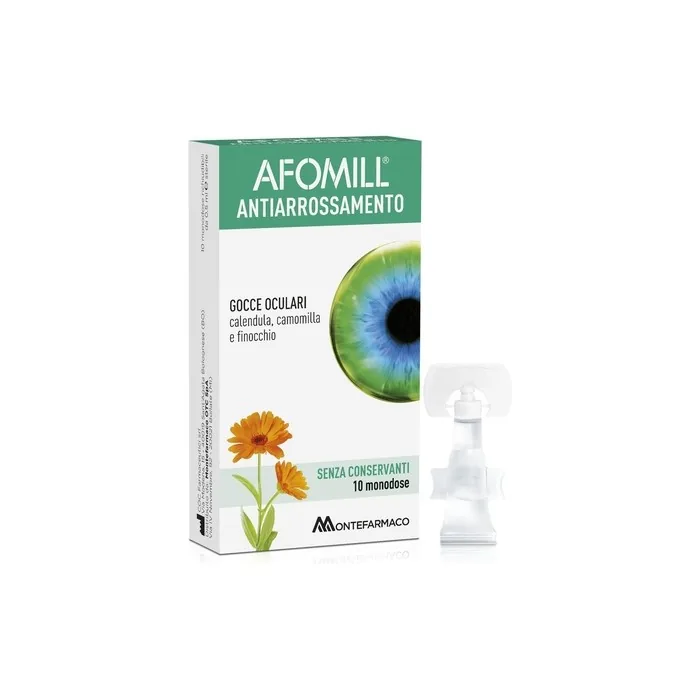 Montefarmaco Afomill Anti-Redness Eye Drops 10 Vials