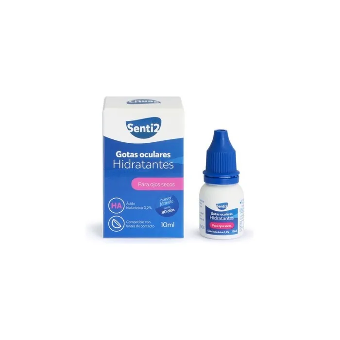 Brillen Senti2 Unisex Moisturizing Eye Drops 0.2HA 10ml
