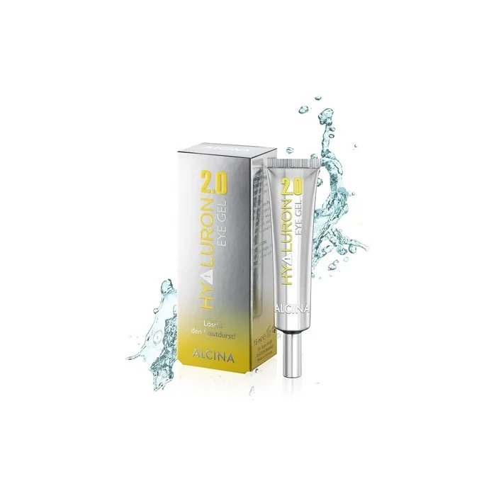 ALCINA Hyaluron 2.0 Eye Gel 15ml - Eye Gel with Hyaluronic Acid for Reducing Swelling