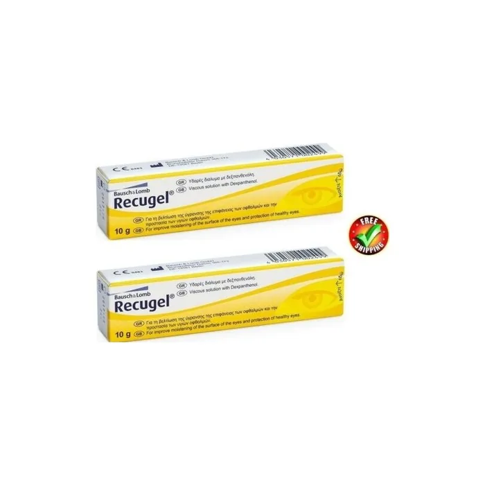 Bausch & Lomb Recugel Eye Gel 10g - Free Shipping