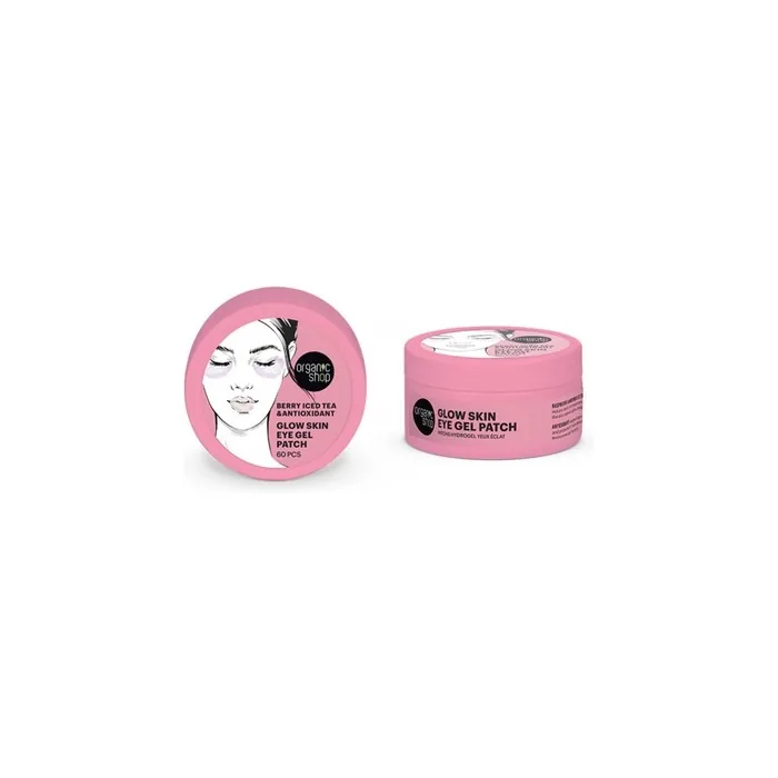 Organic Shop Berry Iced Tea Eye Gel Patch Glow Skin 60 Units