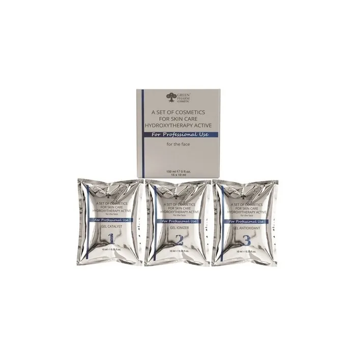 Green Pharm Cosmetics Hydroxy Therapy Gel Set 5x10ml Hydroxy Therapy Gel 5x10ml Antioxidant Gel 5x10ml Ionizing Gel