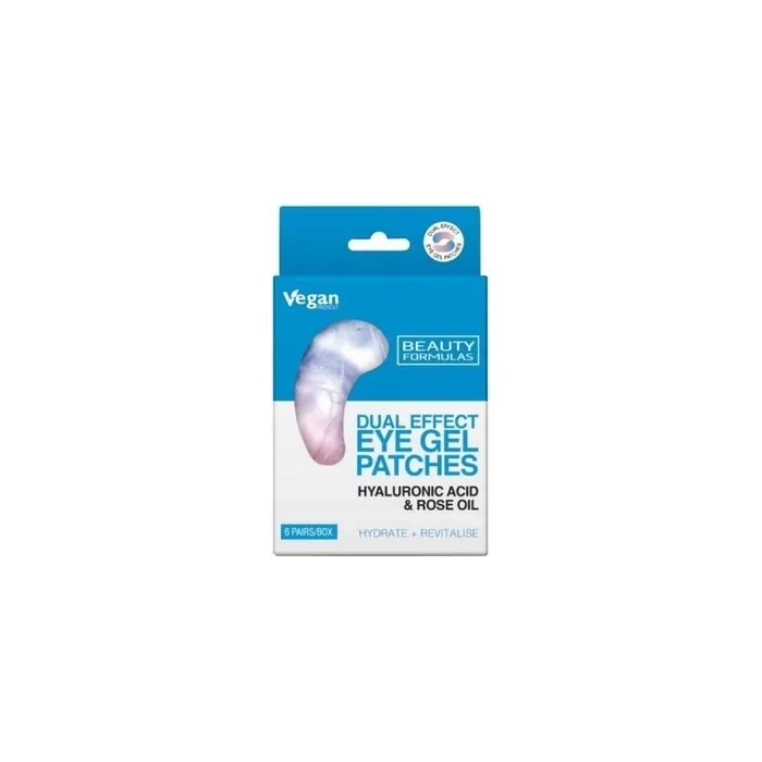 Beauty Formulas Gel Eye Patches With Hyaluronic Acid And Rose Oil 6 Pairs