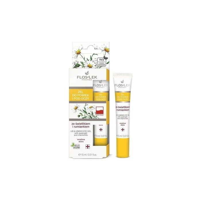 Floslek Pharma Lid & Under Eye Gel With Eyebright And Chamomile 15ml