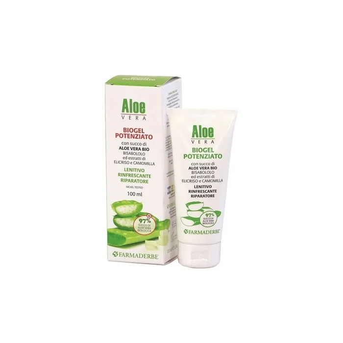 Farmaderbe Aloe Vera Bio Gel Enhanced Soothing Refreshing 100ml