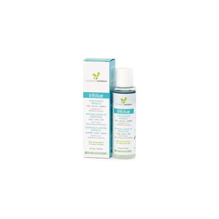 Farmaderbe Iriblue Bi-Phase Makeup Remover for Face, Eyes, and Lips 100ml