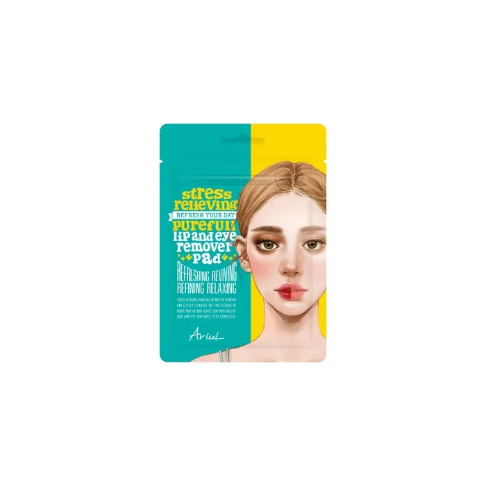 Ariul Stress Relieving Purefull Lip and Eye Remover Pads 10 Count